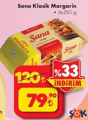 SANA KLASİK MARGARİN 4X250 G